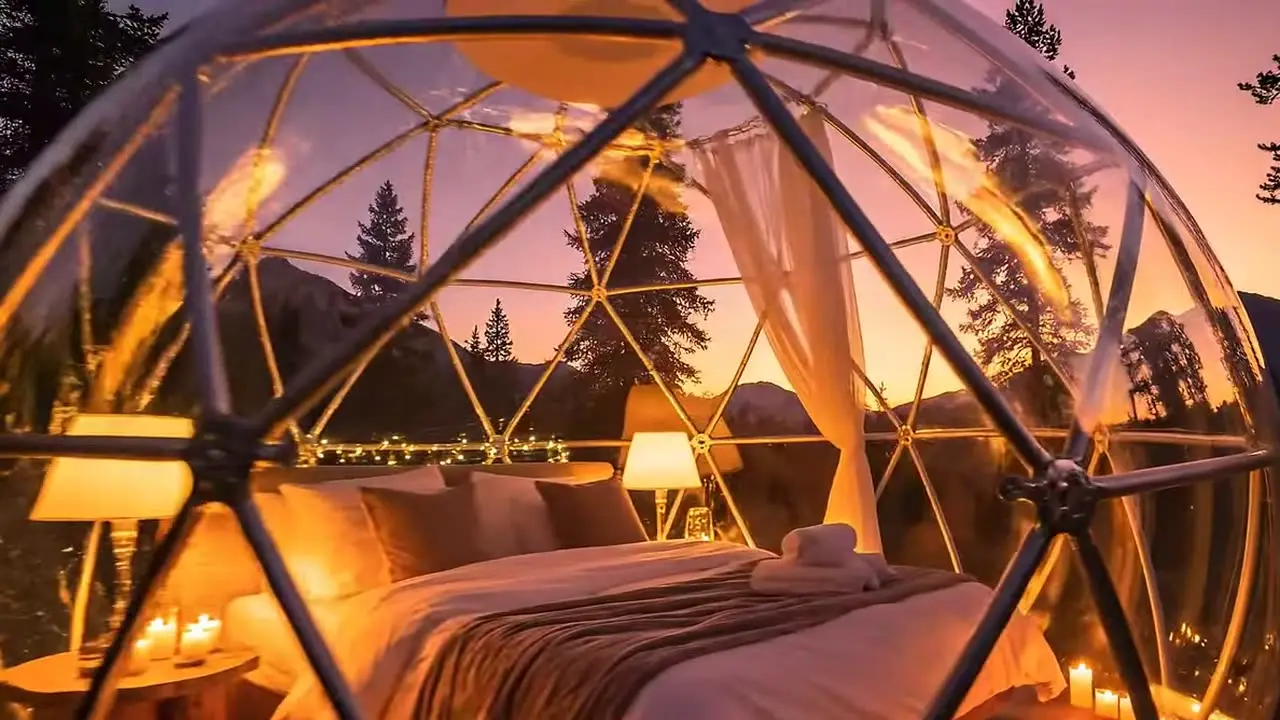 Hotel bolha debaixo das estrelas